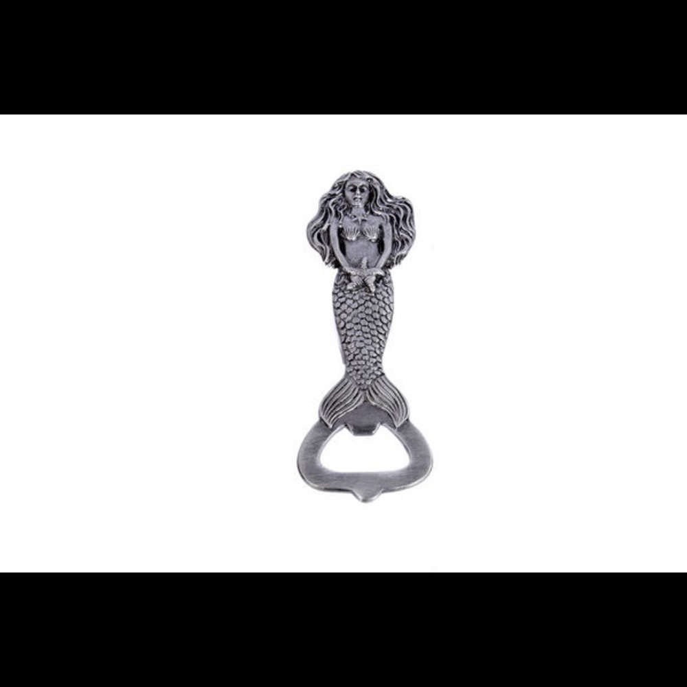 New mermaid bottle opener silver